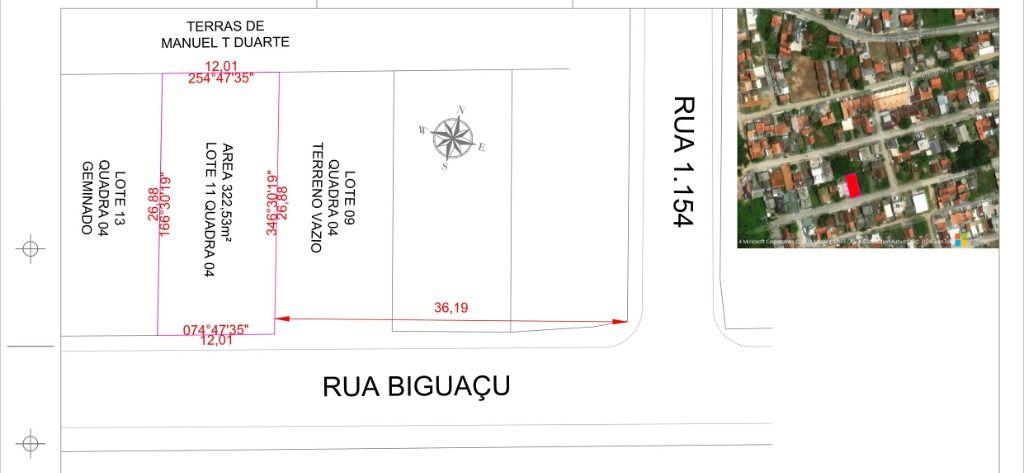 Terreno à venda, 322 m² por R$ 330.000,00 - Itajuba - Barra Velha/SC