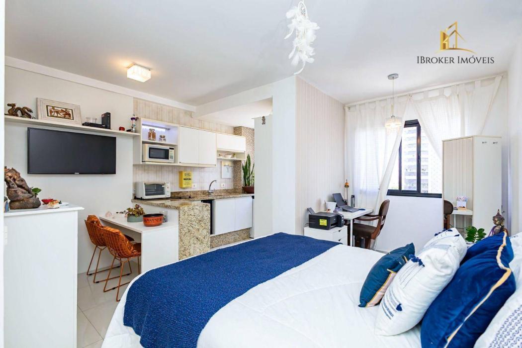 (PORTEIRA FECHADA) Studio MOBILIADO com 1 QUARTO à venda, 30 m² por R$ 420.000 - Bigorrilho - Curitiba/PR