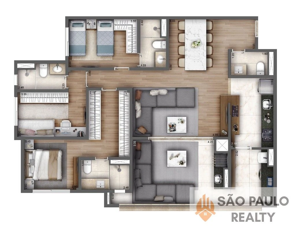Apartamento 4 dormitórios 120,7 m² com suítes, 02 vagas e lazer completo no Ipiranga próximo ao metrô I Pronto para Morar!!!
