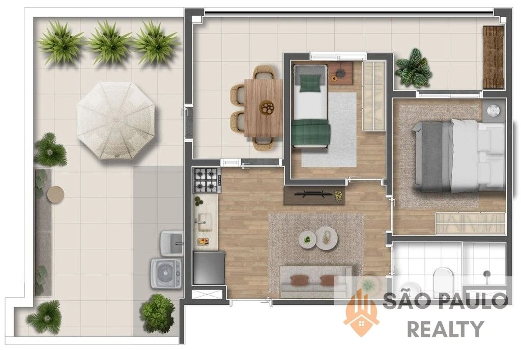 Apartamentos 1 e 2 dorms 21 a 24m² com varanda no Brooklin a 3 min do metrô com lazer completo e opção HIS - Entrega: Junho de 2027