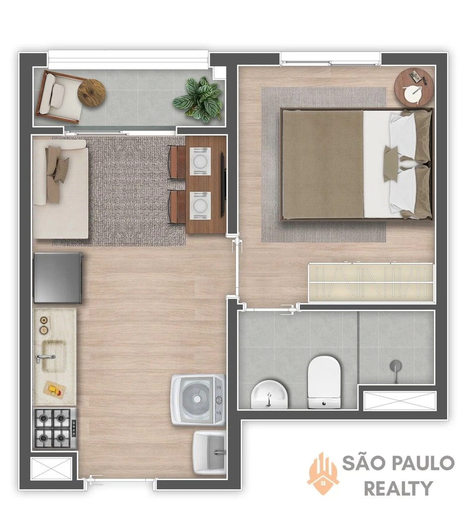 Apartamentos 1 e 2 dorms 25 a 36m² com varanda e lazer completo no Alto do Ipiranga a 2 min do metrô com opção HIS - Entrega: Setembro de 2028