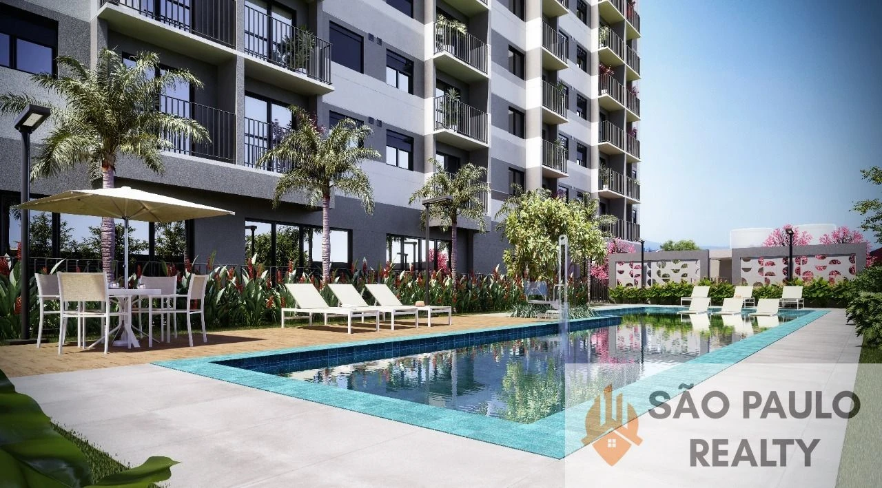 Apartamento 27m² 1 suíte com varanda no Vibe Pinheiros, ao lado do Shopping Eldorado e Metrô Faria Lima - PRONTO PARA MORAR