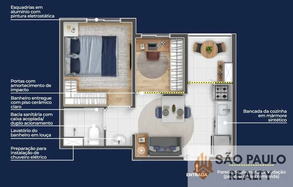 Apartamentos 27 a 28 m² Multidorm no Longitude Città - Vila Tiradentes | Zona Leste SP | Entrega: Novembro de 2028