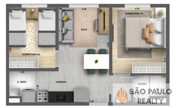 Apartamento 2 dormitórios 37m² no Jaguaré próximo ao Parque Villa-Lobos e Shopping Villa-Lobos com lazer completo e financiamento facilitado