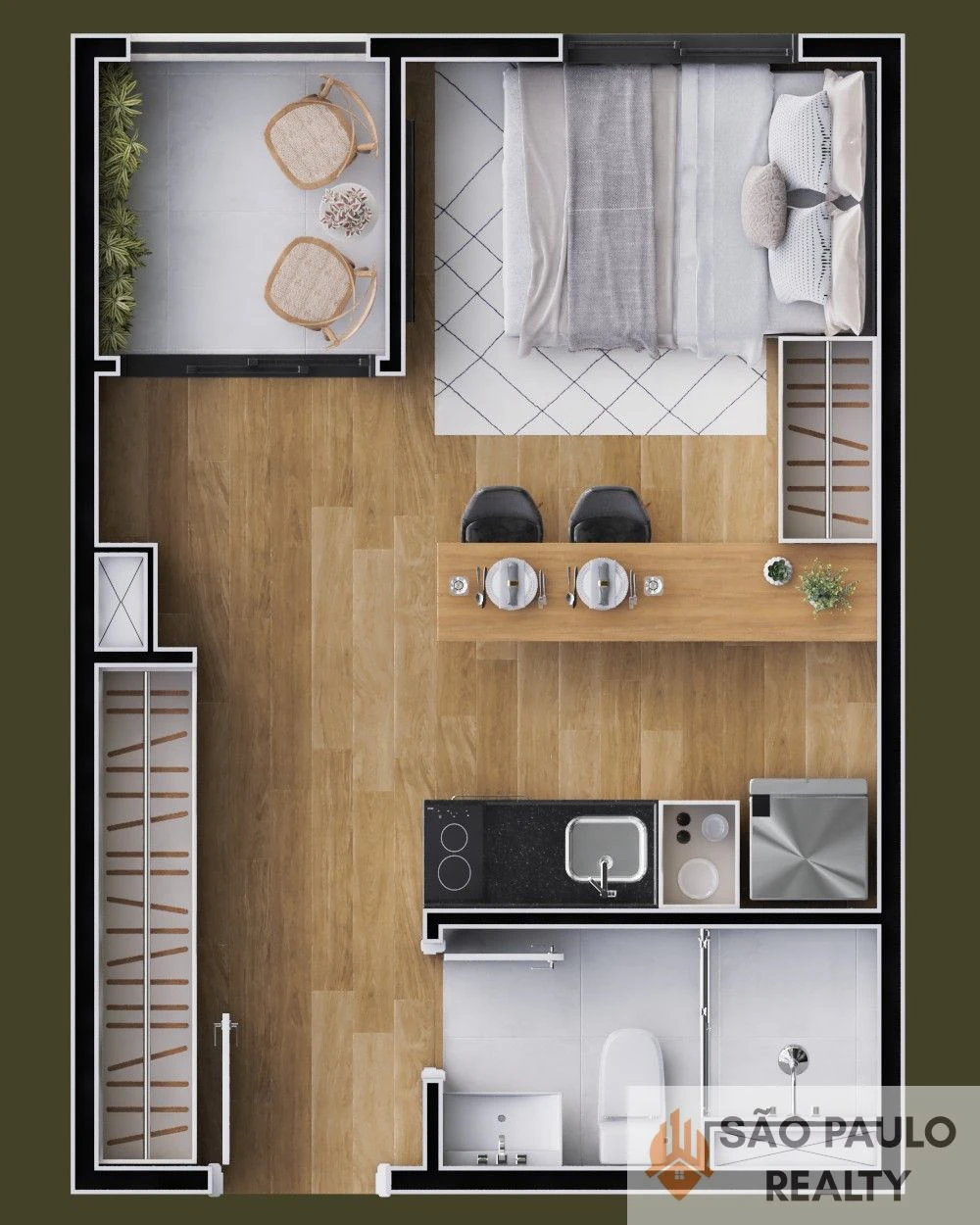 Studios e 2 Dorms 17 a 36 m² na Barra Funda com lazer completo - 400 metros da Estação Palmeiras Barra Funda - Entrega: Dezembro de 2027
