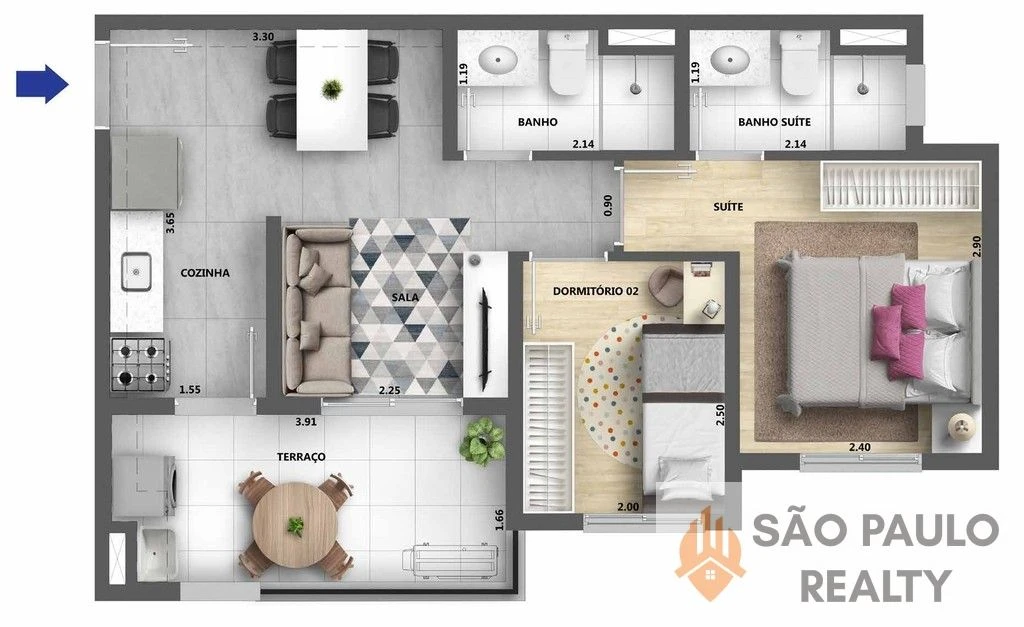 Apartamentos 2 dormitórios 34 a 44 m² com terraço e suíte no Belém próximo ao metrô Bresser lazer completo e alto potencial de valorização