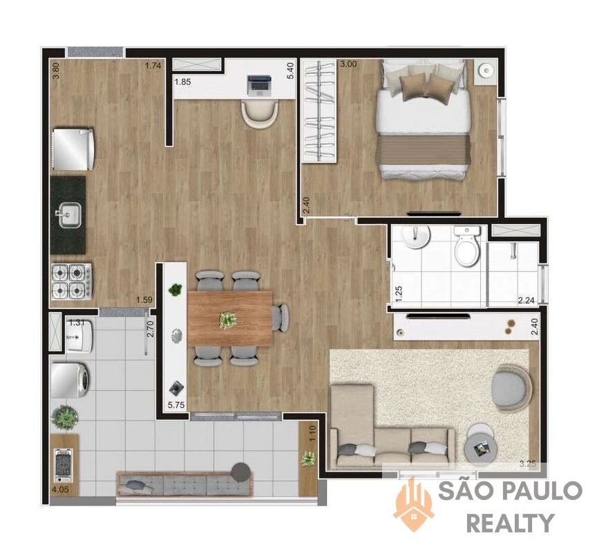 Apartamento 2 dormitórios 38 a 50m² com varanda grill e lazer em Santo Amaro próximo à CPTM e eixo empresarial da Zona Sul - Entrega: Outubro de 2026
