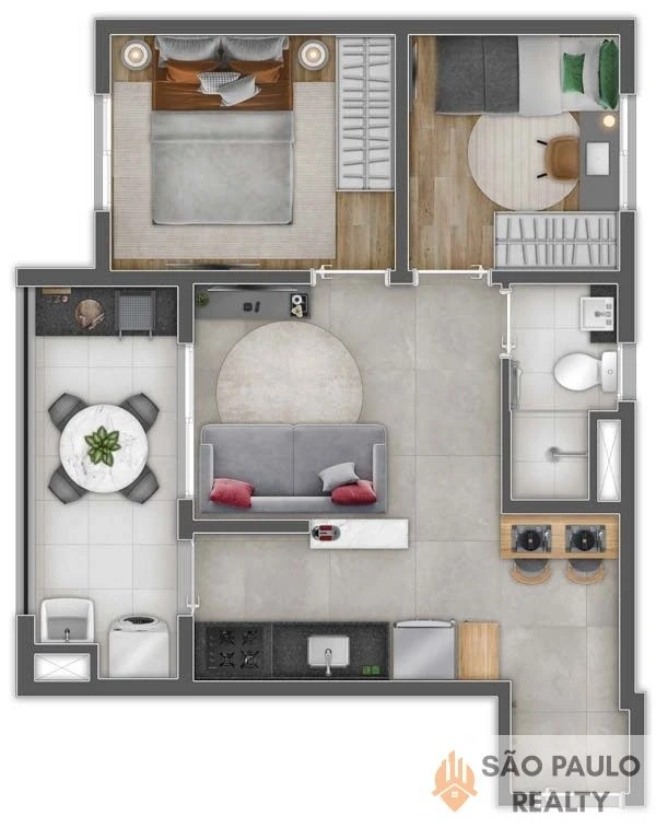 Apartamentos 2 Dormitórios 32 a 43m² com Piscina | 550m do Metrô Alto do Ipiranga | Empreendimento HIS - Entrega: Novembro de 2027