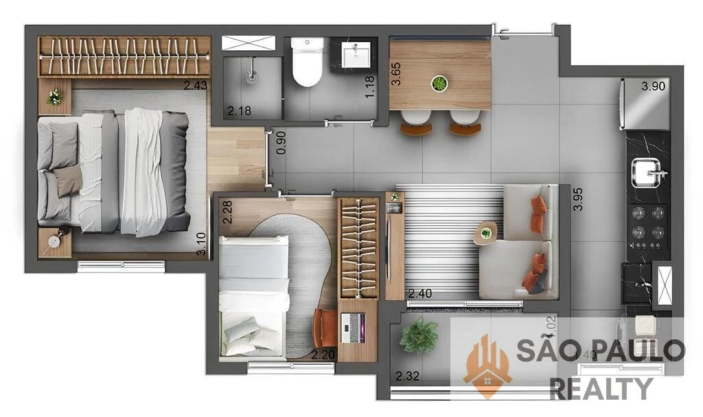 Studios e apartamentos de 1 e 2 dormitórios no Ipiranga com 27m² a 39m², lazer completo - Prox. Metrô - Entrega: Fevereiro de 2029