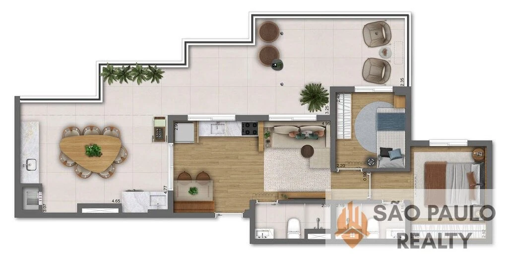 Viva Benx Estação Campo Belo - Aptos 2 dormitórios 32 a 48m², lazer na cobertura, ao lado do Metrô Campo Belo I Entrega: Agosto de 2027