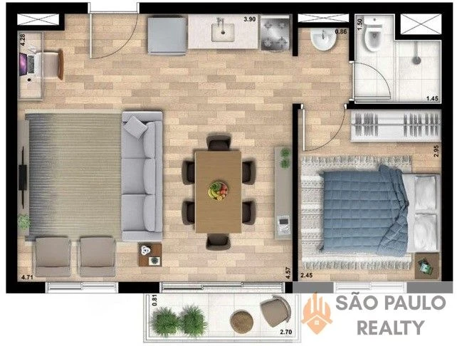 Apartamento 1 e 2 dormitórios de 25 a 39m² com lazer completo na Vila Sabrina - Entrega: Junho de 2026