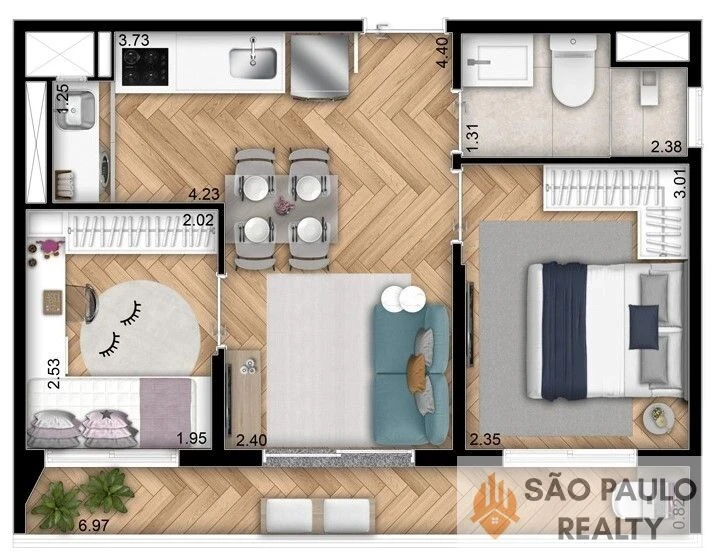 Apartamento 1 e 2 dormitórios de 39 a 40m² com rooftop na Chácara Klabin, perto do metrô - PRONTO PARA MORAR!!!!