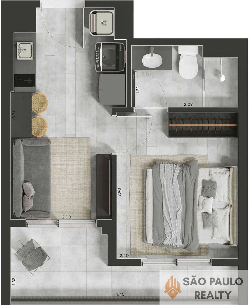 Studio a 2 dormitórios de 24 a 36m² com rooftop e lazer completo na Bela Vista, pronto para morar ou investir