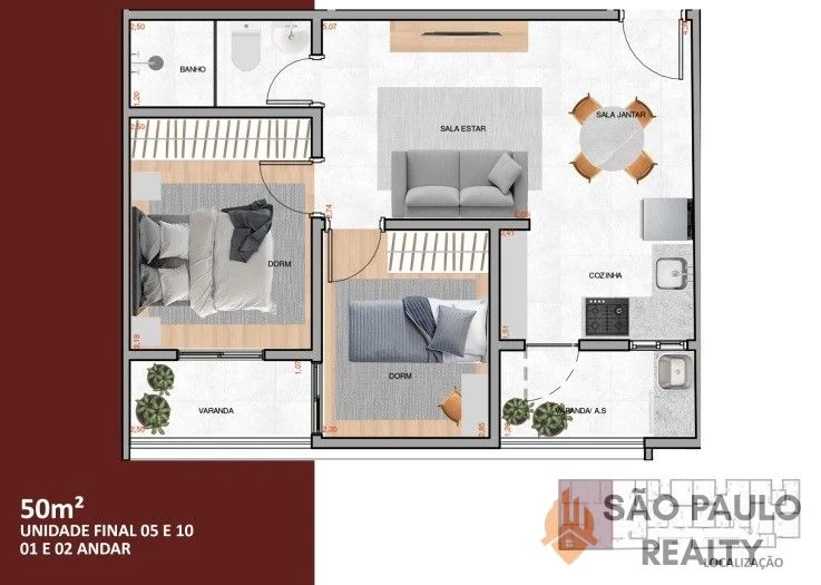 Apartamento no Alto da Mooca de 30 a 50 m², 1 e 2 dormitórios, garden ou varanda, lançamento com excelente potencial de valorização.