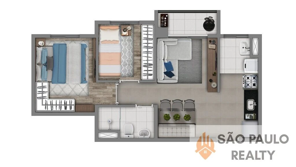 Apto na Penha 1 e 2 quartos, 34m², lazer completo, varanda e localização estratégica ao lado da Marginal Tietê e Shopping Penha - Estação Tiquatira.