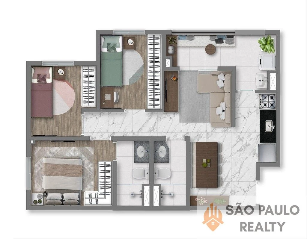 Apartamentos 22 a 60 m² com 1 e 2 quartos, lazer completo e pronto para morar a 5 minutos do metrô Oratório na Vila Prudente.