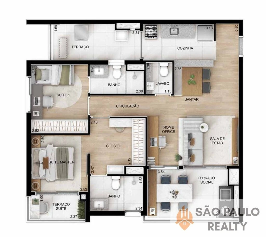 Apartamento no Alto do Ipiranga, 2 e 3 dorms, 65 a 81m², lazer completo e a 3 min do Metrô I Entrega: Dezembro de 2026