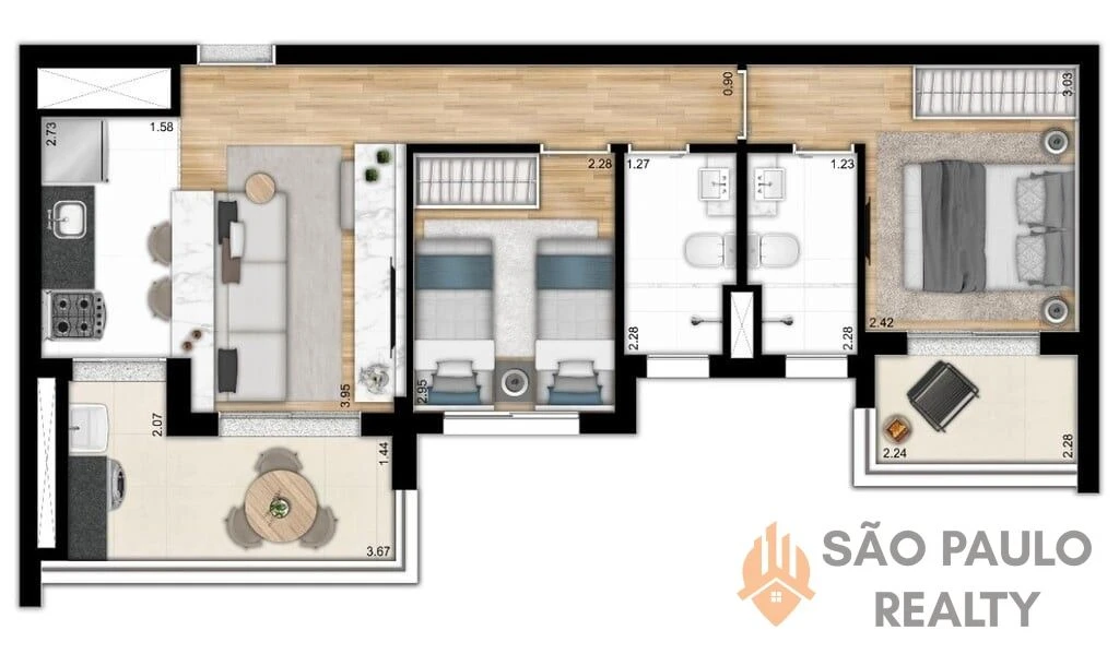 Bela Vista - São Paulo | Studios a 2 dormitórios (25 a 106,2 m²) Lazer completo | A apenas 300 m da Avenida Paulista I Pronto