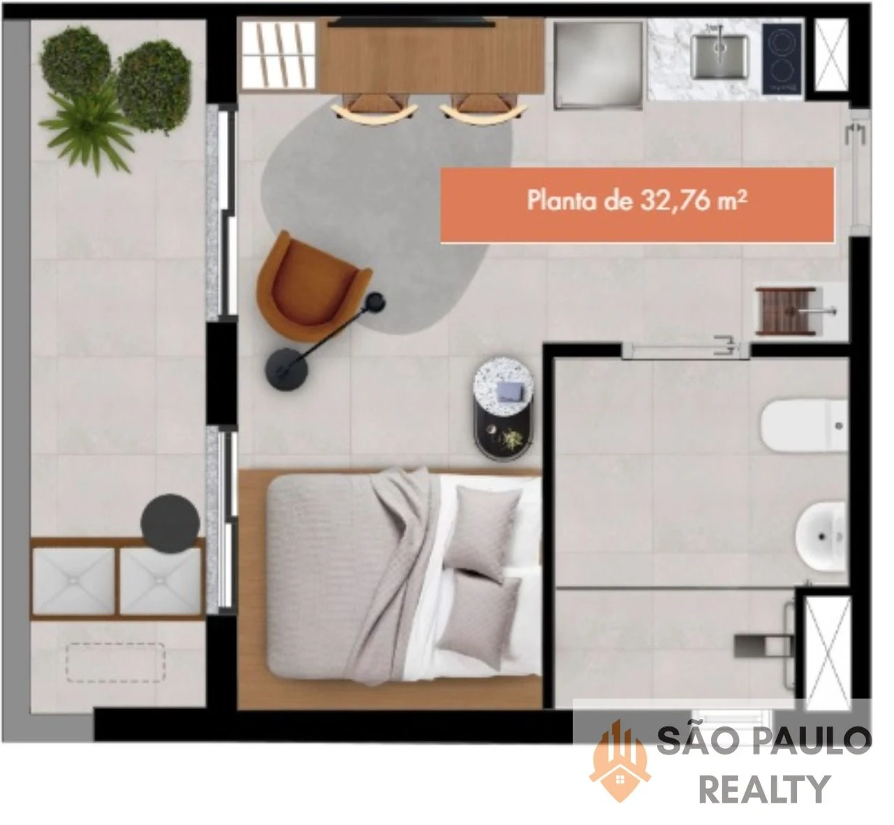 Apartamento e Studio - 1 dormitório - Lazer no Rooftop - 290m metrô Faria Lima I Entrega: Outubro de 2026