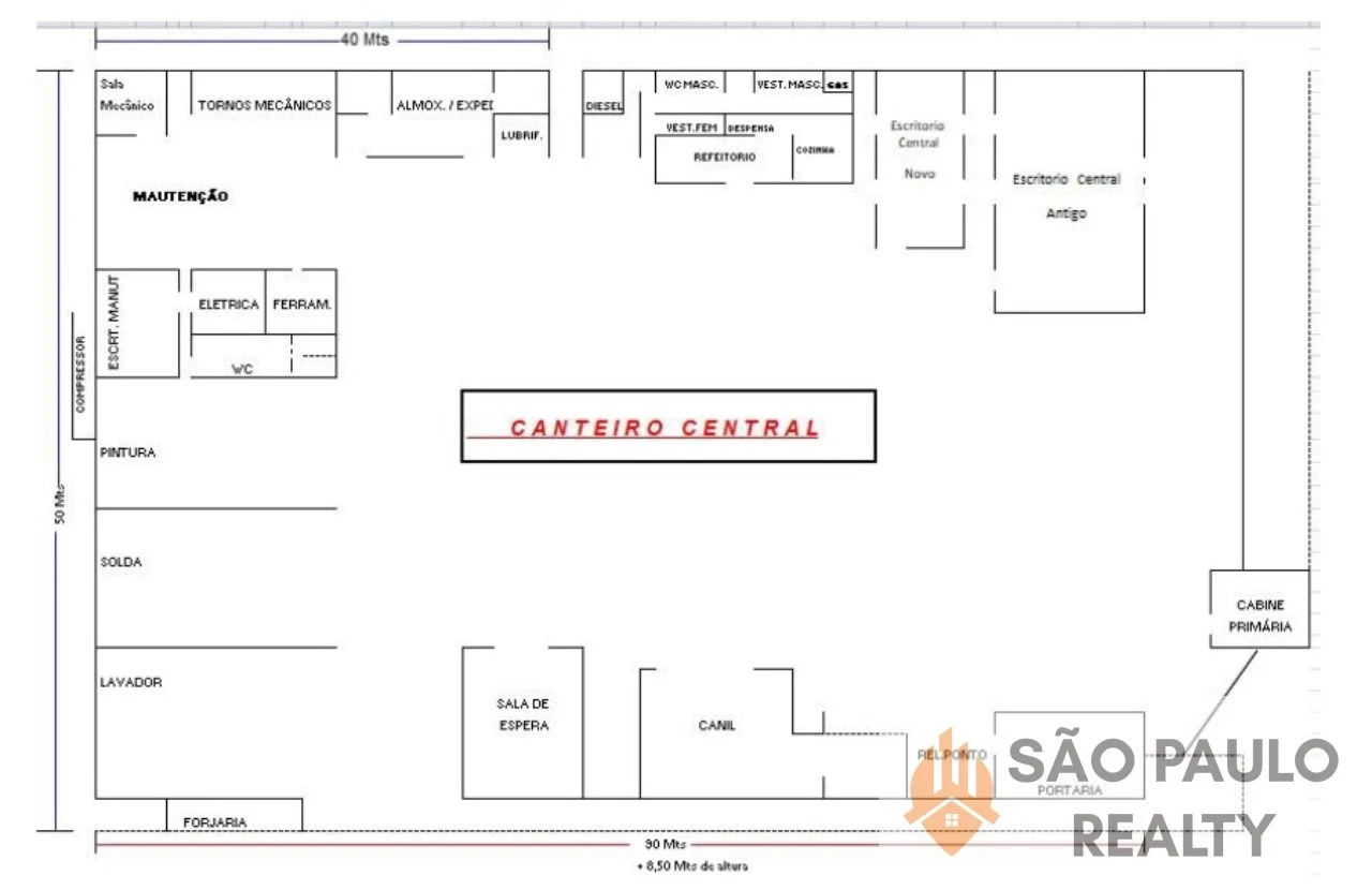 Complexo Comercial/Industrial 7.600m² - Galpões, Oficina, Escritórios, Pátio asfaltado e localização estratégica.