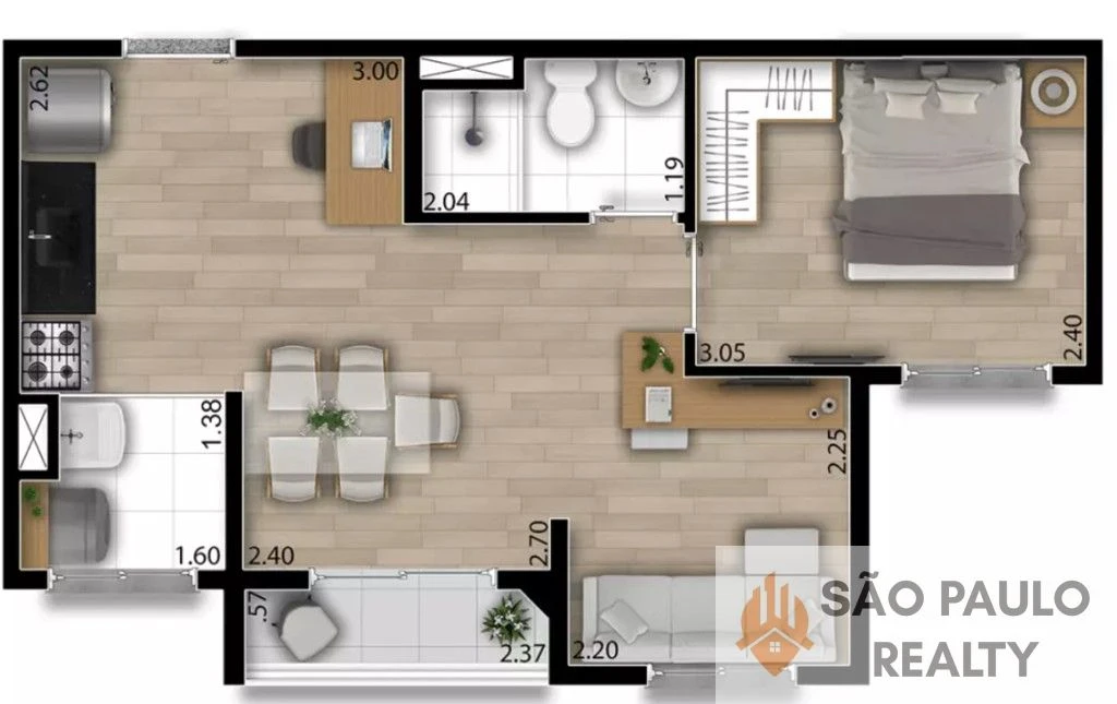 Apartamento no Soul Pari - 37m², 2 dormitórios, varanda e lazer completo na Zona Norte - Entrega: Agosto de 2027