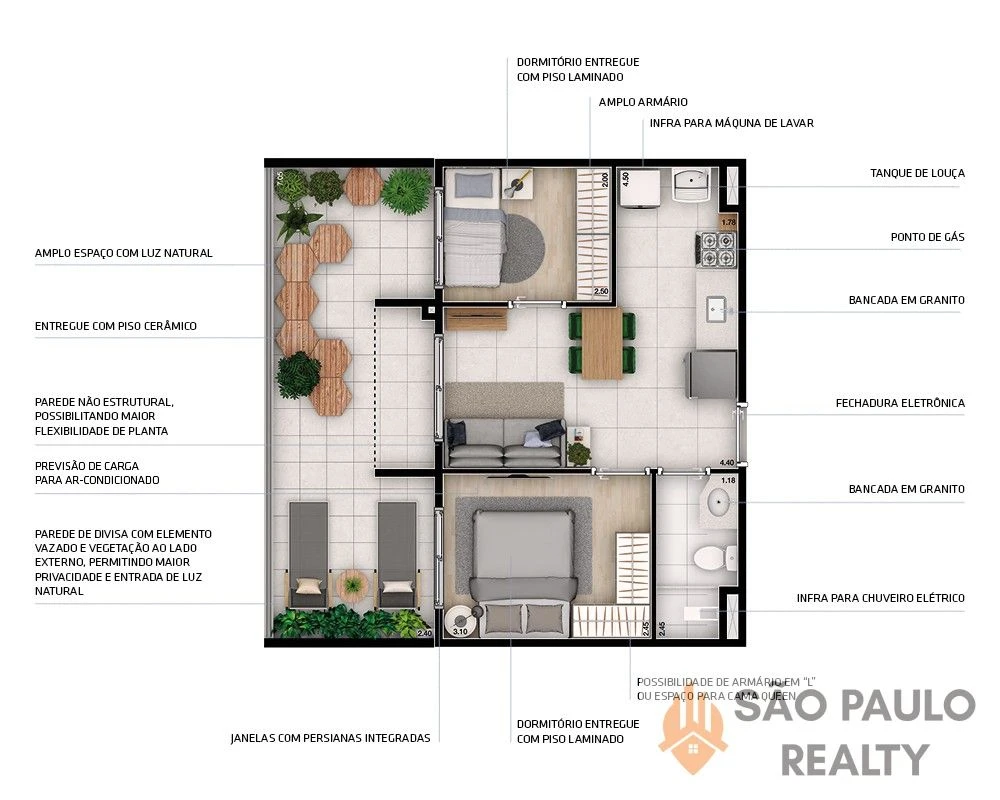 Apartamento Vila Sônia 1 e 2 dormitórios de 26 a 59m² | Ao lado do Metrô | Minha Casa Minha Vida I Entrega: Abril de 2026