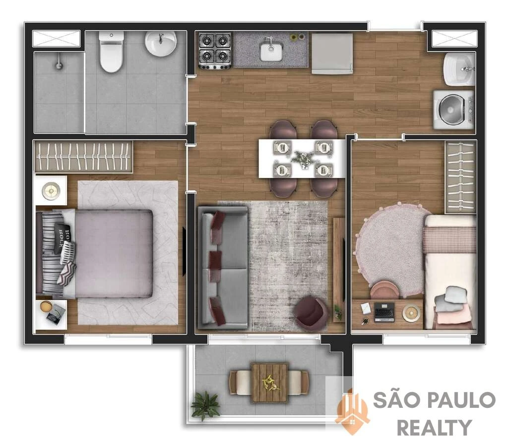 Apartamento Ipiranga 2 dormitórios 37m² a 41m² com lazer completo e bosque privativo | Bosque Ipiranga Fase 2 I Entrega: Janeiro de 2028