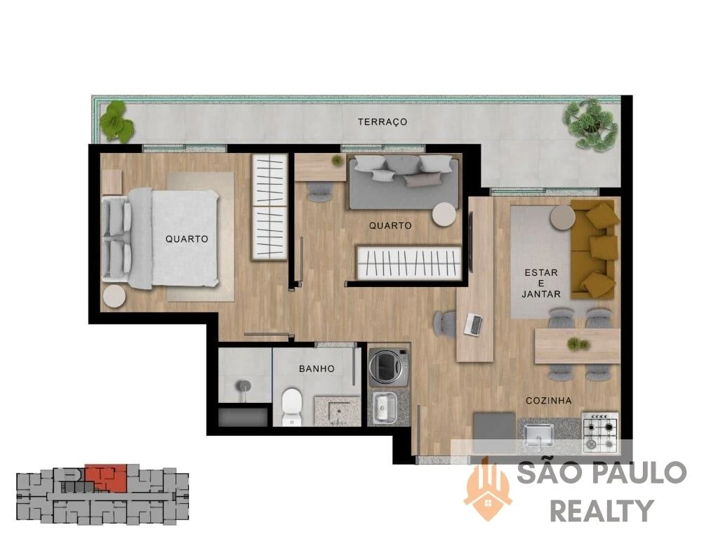 Up Select Vila Sônia - Residencial One - 2 Dorms. 39,71m² | Condições Facilitadas + Lazer Completo - Entrega: Junho de 2027