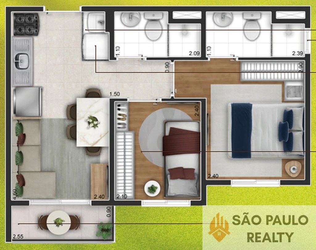 Apartamento 1 e 2 Dorms na Mooca | 25m² e 37m² | Lazer Completo | Vila Boulevard Mooca I Entrega: Maio de 2028