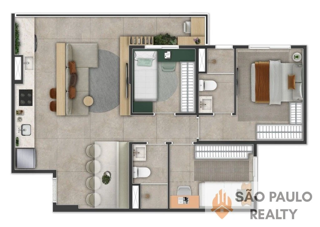 Apartamento 2 e 3 dormitórios de 36 a 65m² | Varanda | 2 min do Metrô Sacomã | Lazer Clube | Zona Sul SP I Entrega: Setembro de 2026