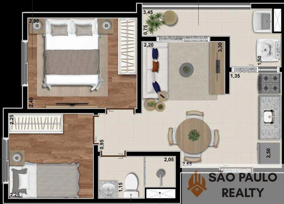 Apartamento 1 e 2 dormitórios de 24 a 35m² | Pronto para morar | 8 min do Metrô São Judas - Saúde