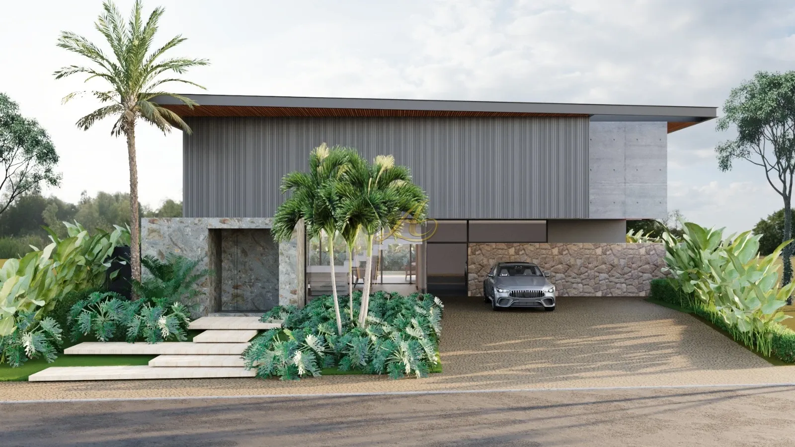 Sobrado em construção de 523m² com 4 suítes e lazer completo à venda em condomínio | Jardim Olhos d’água