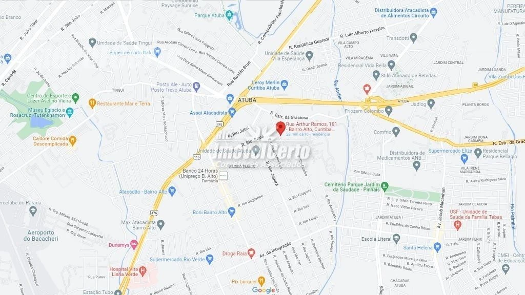 Três terrenos disponíveis para venda na Rua Arthur