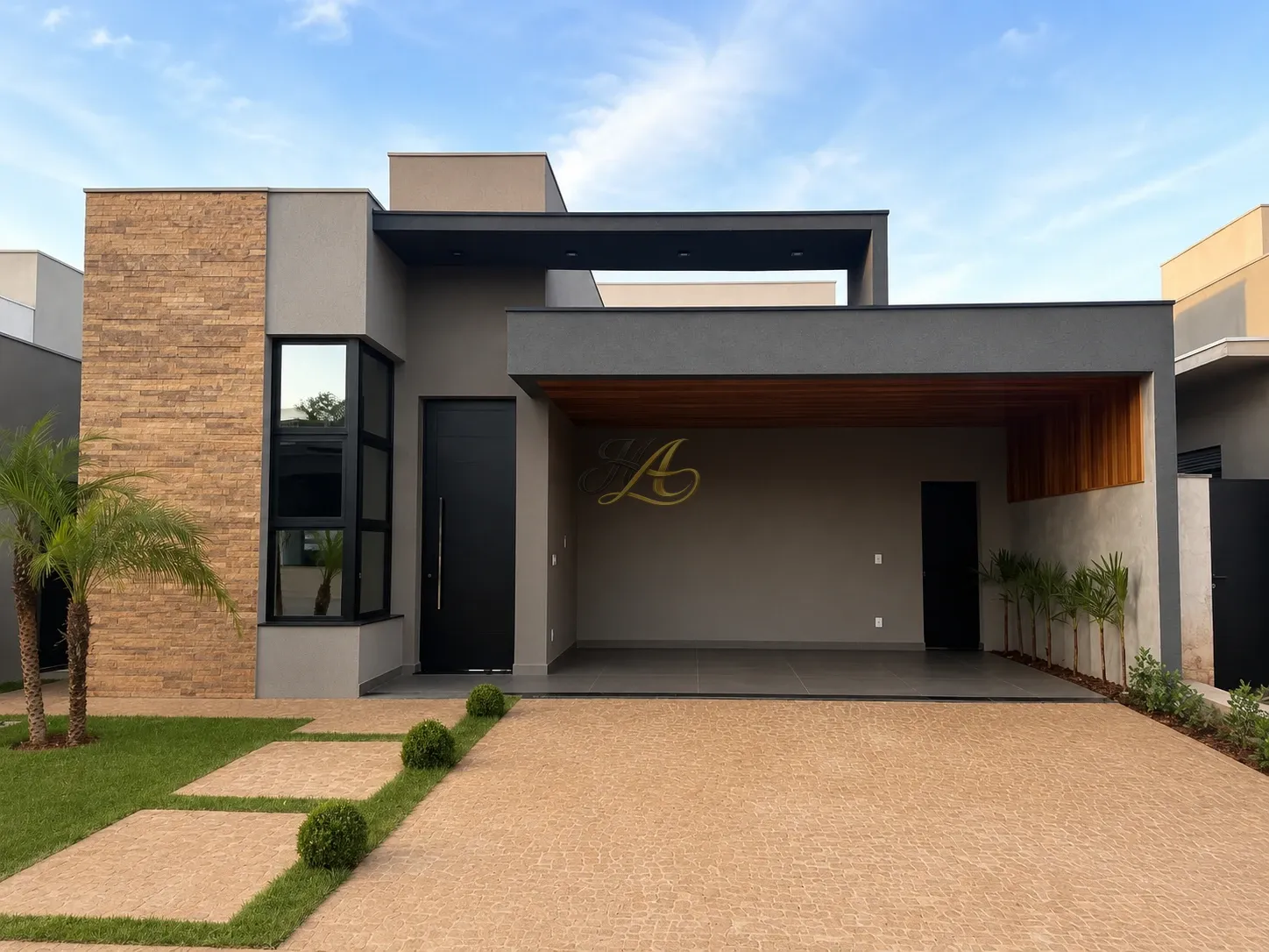 Casa térrea de 189,32 m² com 4 dormitórios, escritório e piscina à venda em condomínio| Vila do Golfe