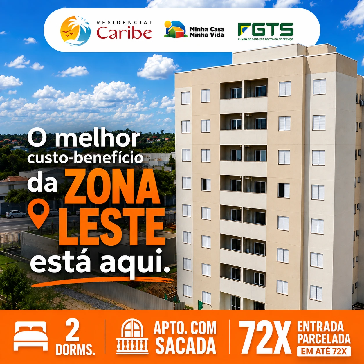 Apartamento Minha Casa Minha Vida na zona leste de Sorocaba