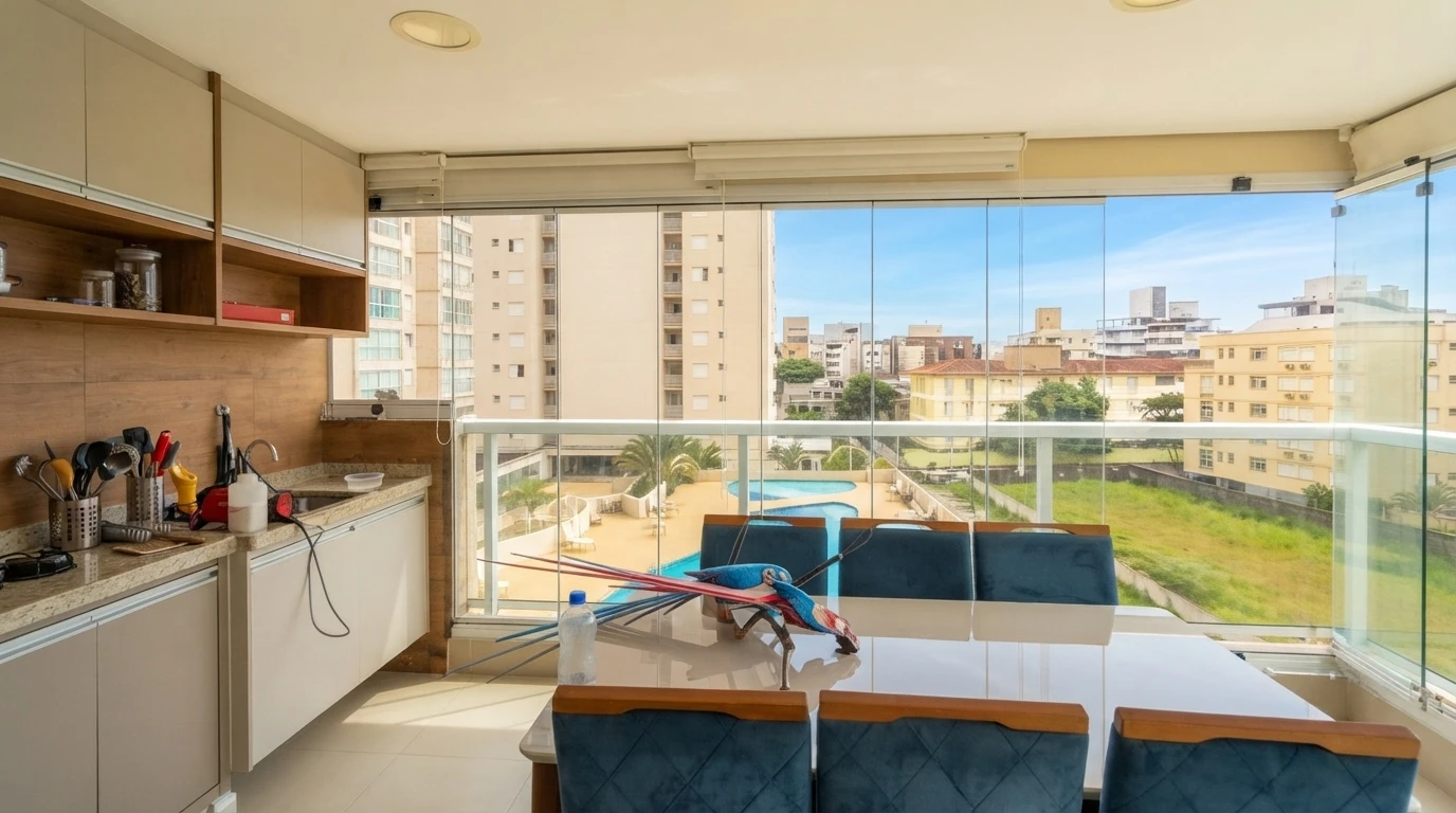 Apartamento 2 Dormitórios 1 suite no Golden Sun, Enseada Guarujá — Abaixo do Valor de Mercado 