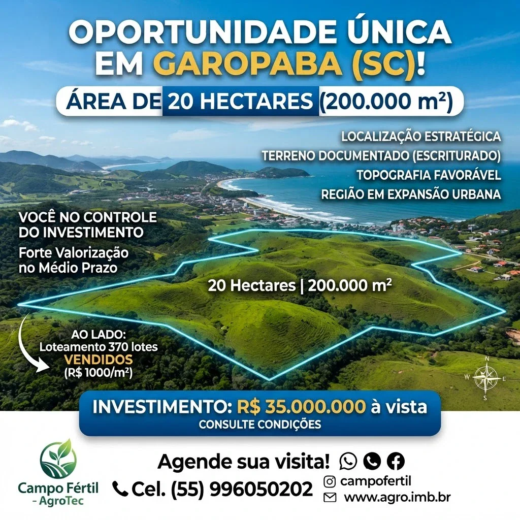 Área 20 ha - Garopaba (SC)