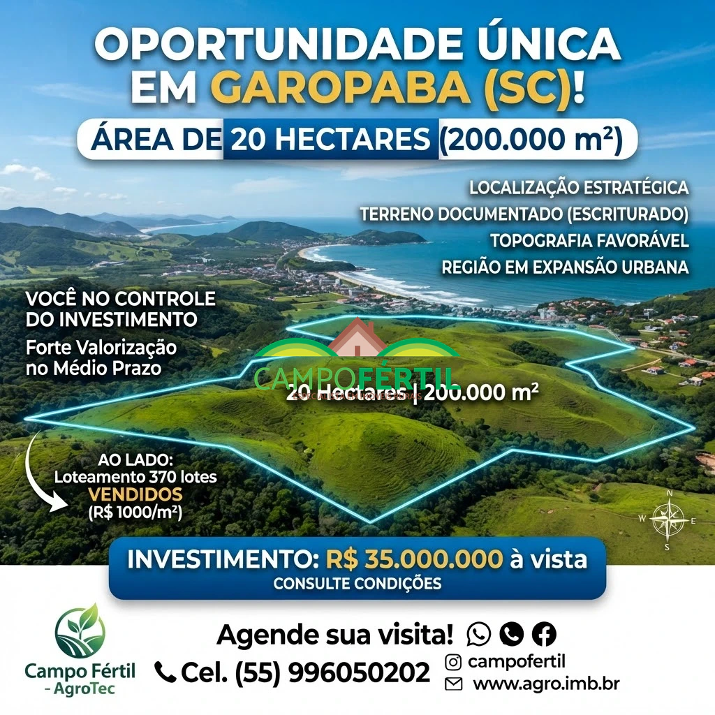Área 20 ha - Garopaba (SC)