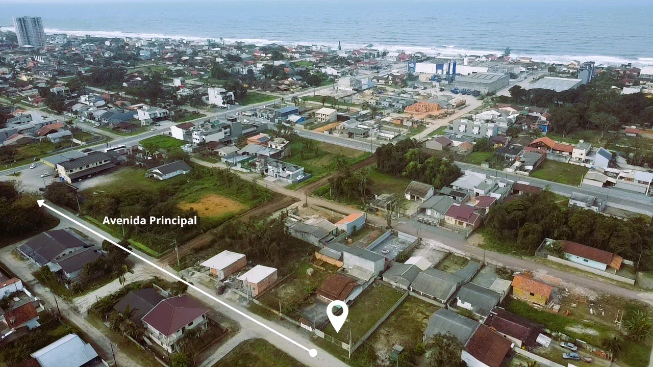 TERRENO DE 360M² A 540m DO MAR