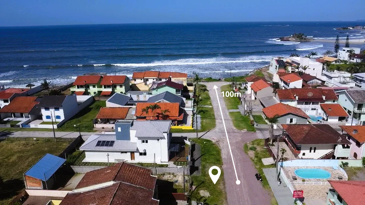 TERRENO DE 240m² A 100m DO MAR 