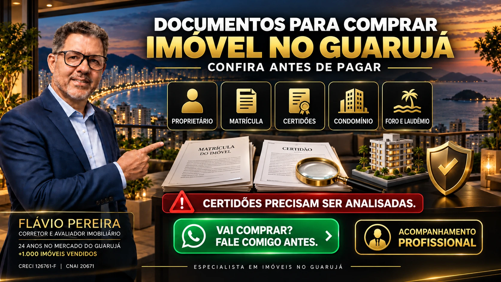Documentos para Comprar Imóvel no Guarujá: Checklist
