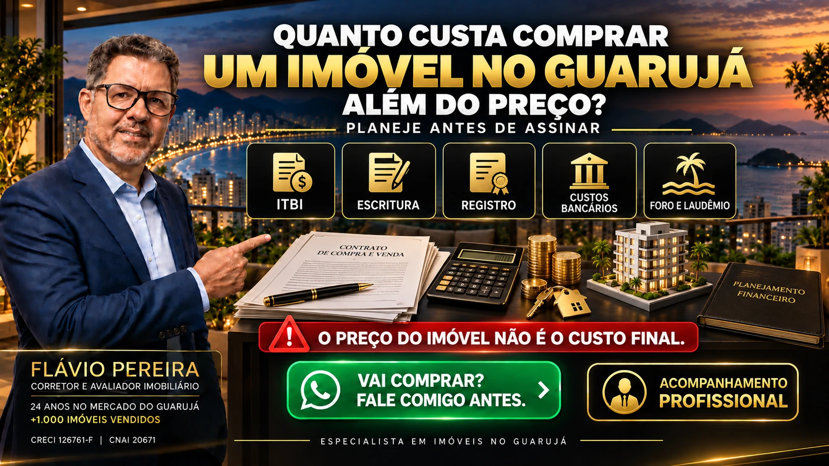 Quanto Custa Comprar um Imóvel no Guarujá? Veja Todas as Despesas