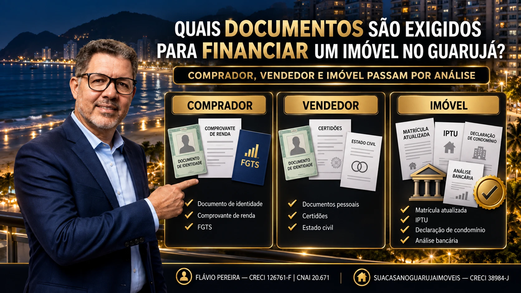 Documentos para Financiar um Imóvel no Guarujá
