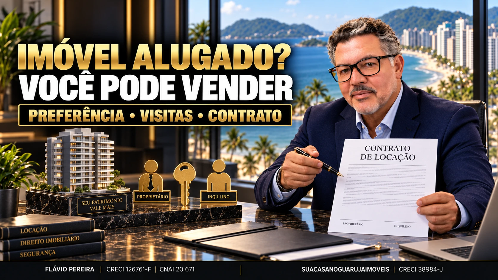 Como Vender um Imóvel Alugado no Guarujá? Veja os Cuidados
