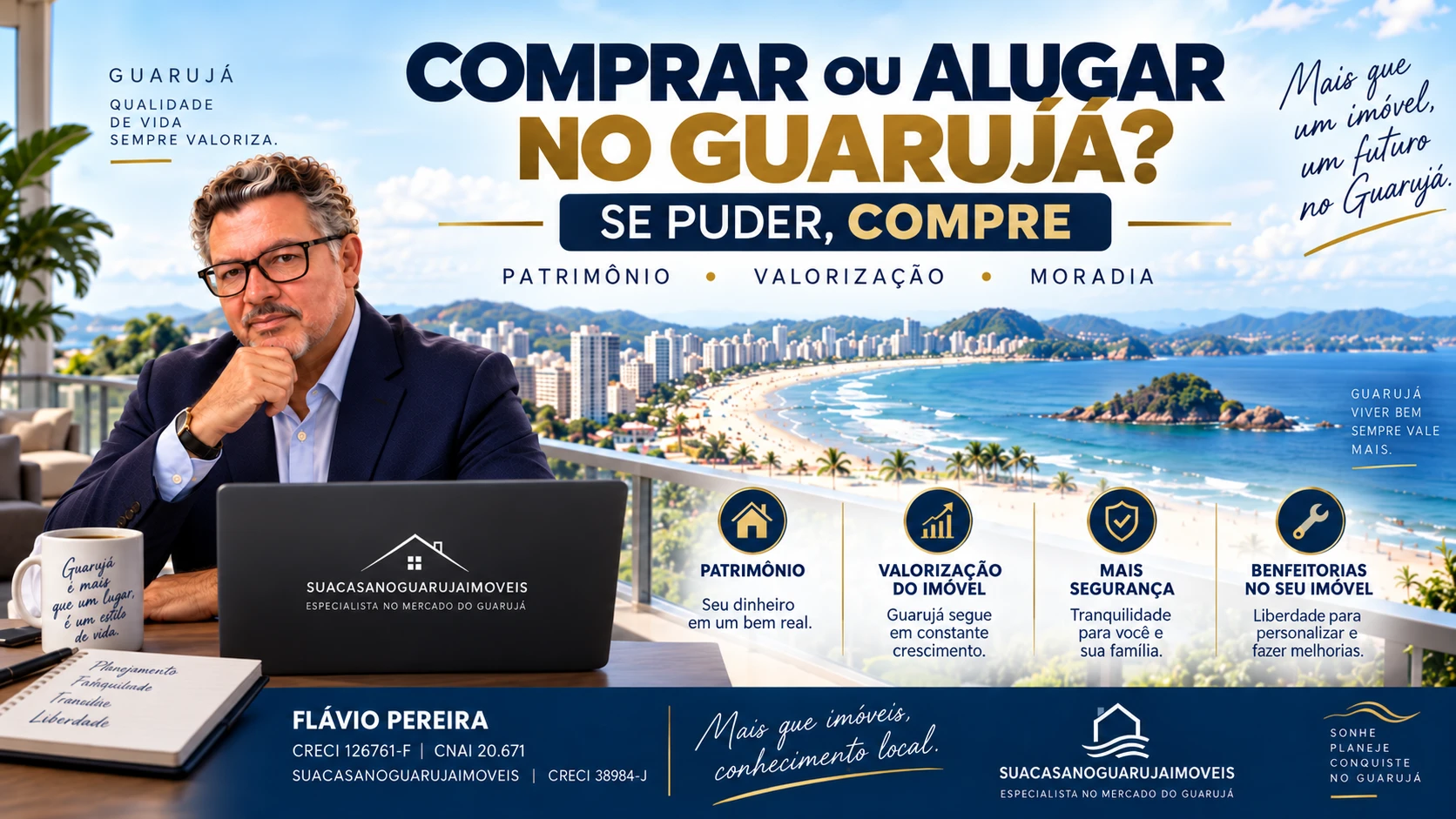 comprar ou alugar no Guarujá