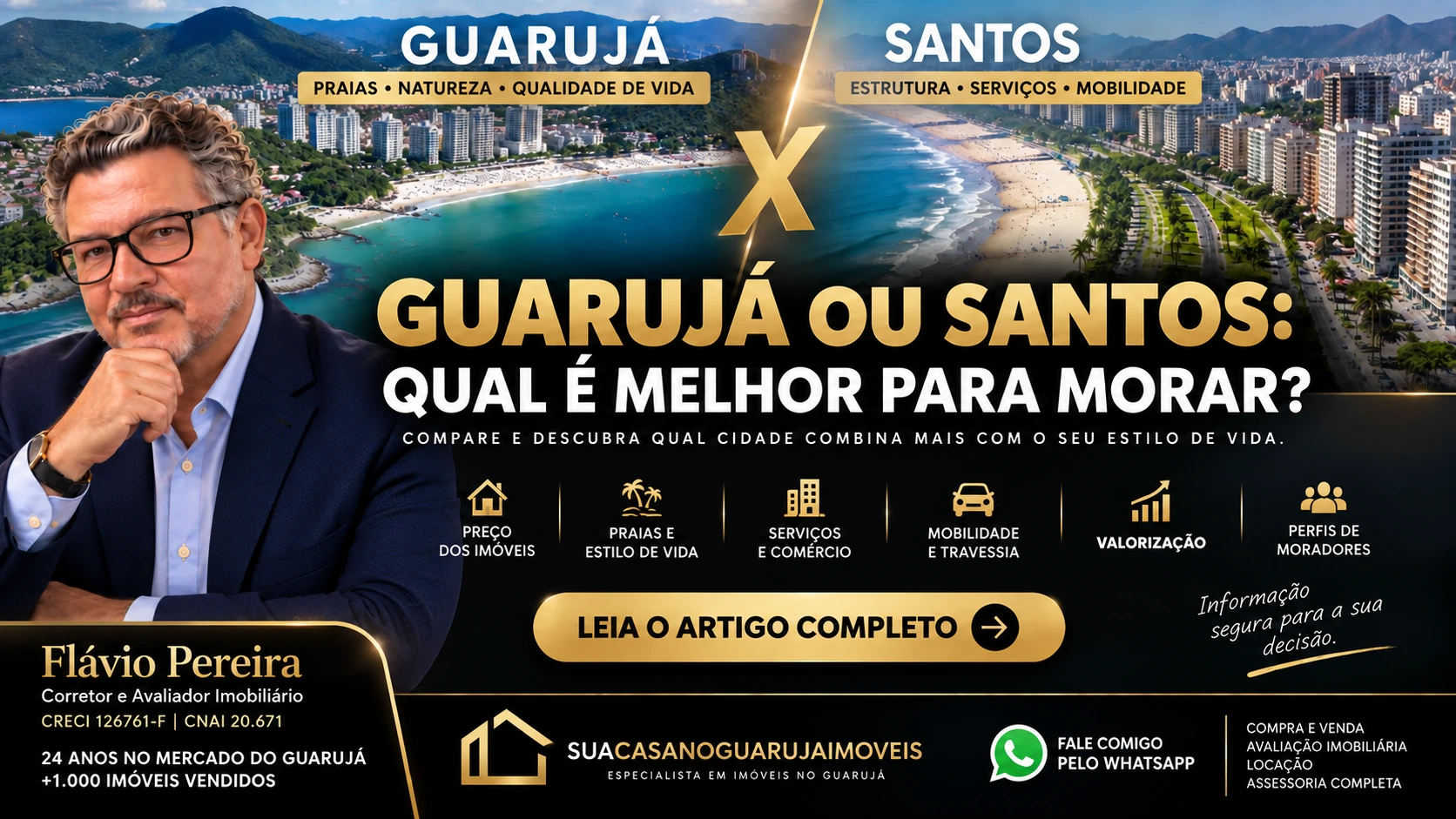Guarujá ou Santos: Qual é Melhor para Morar em 2026?