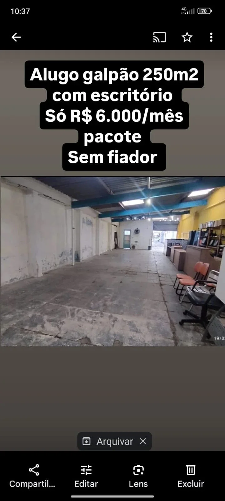Galpão para locação