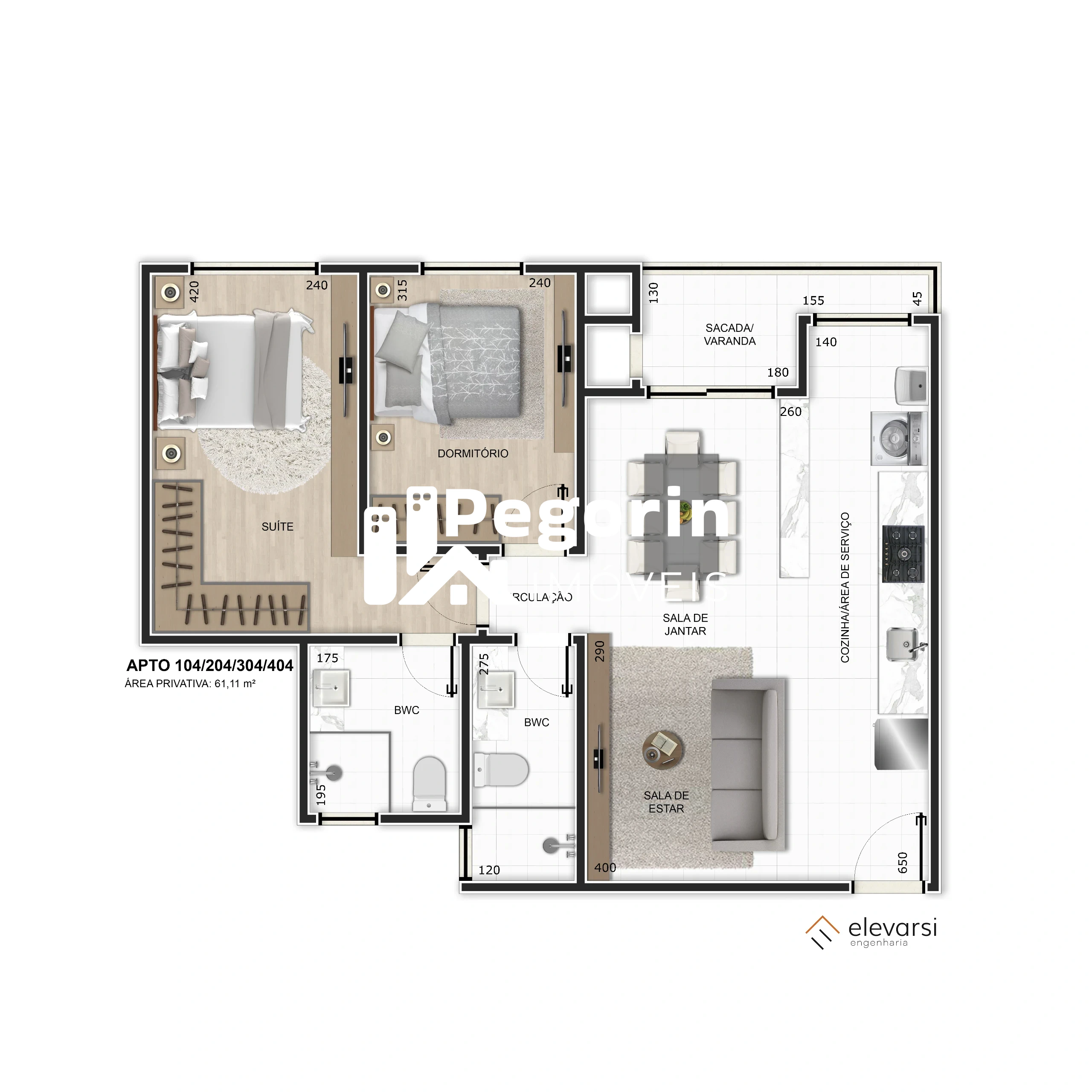 Apartamento, 3 quartos, 73 m² - Foto 9