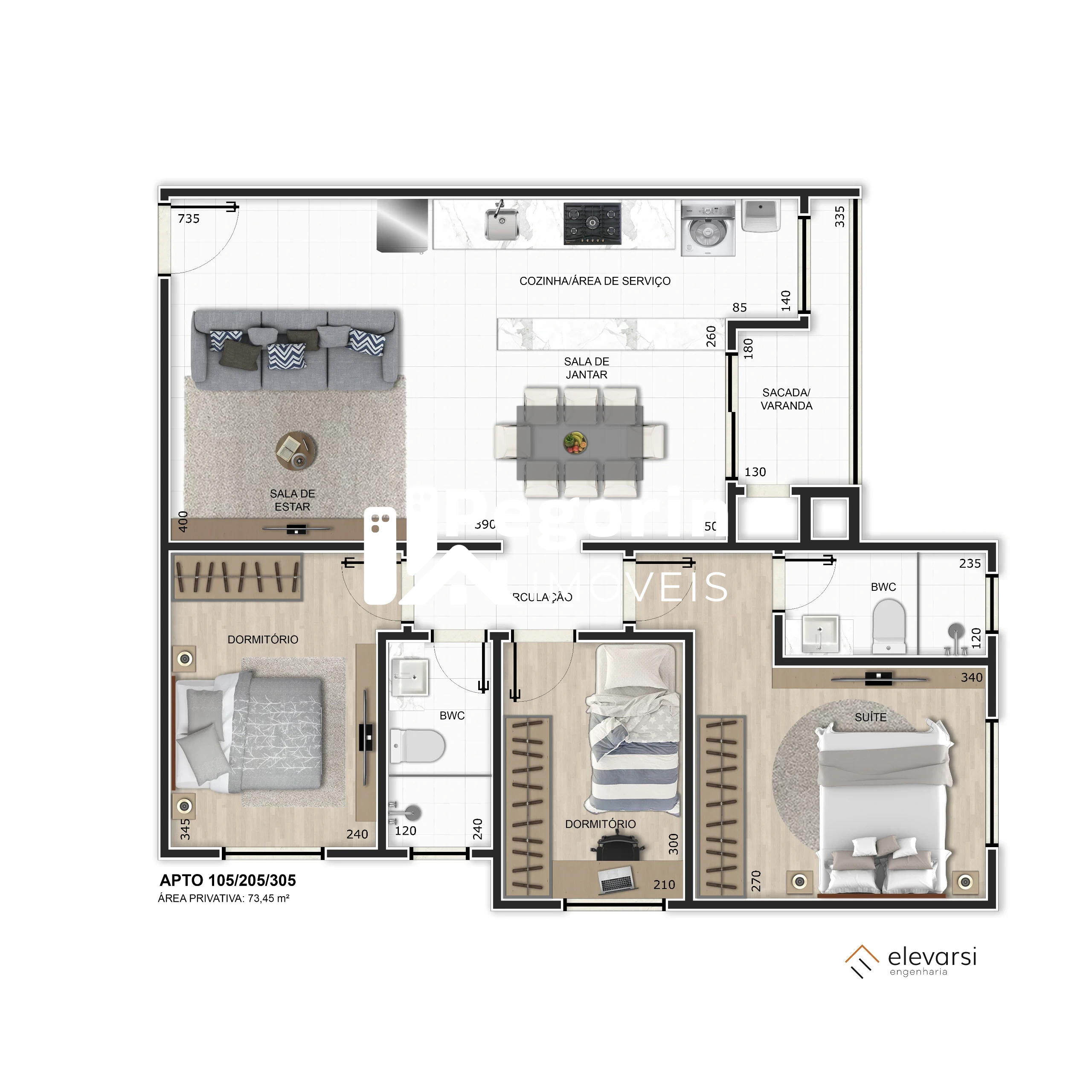 Apartamento, 3 quartos, 73 m² - Foto 10