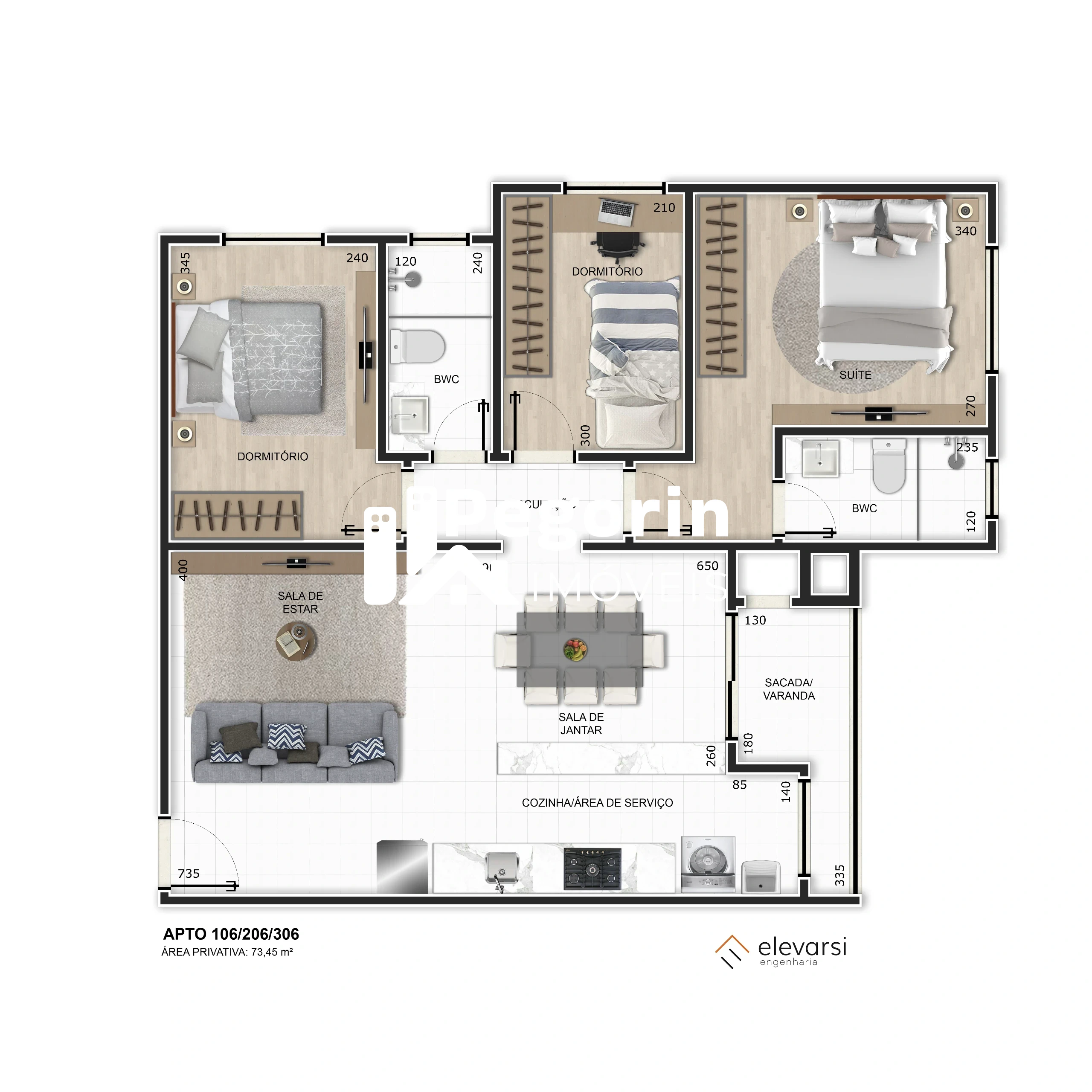 Apartamento, 3 quartos, 73 m² - Foto 11